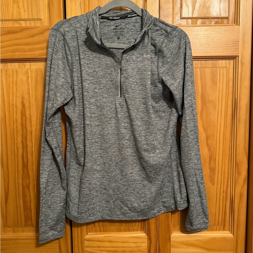 Nike Dri-FIT Gray Running Pullover